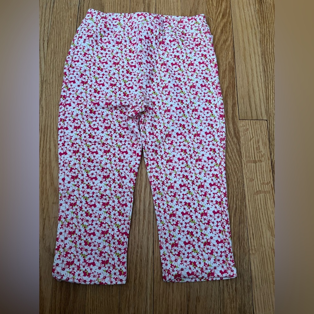Flapdoodles Girls Charming Floral Capris Leggings - Size 6X